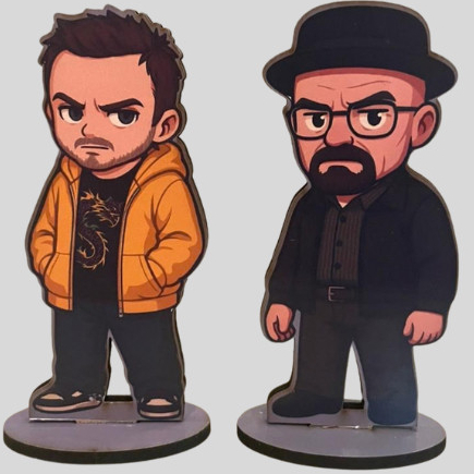 Totem Breaking Bad serie batter call saul Walter white Jesse pinkman saul goodman mike decoração