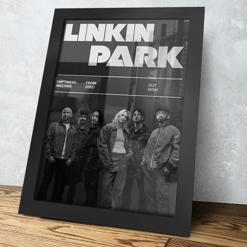 Placa Decorativa Quadro Linkin Park,Chester Bennington, Mike Shinoda, Rock, Anos 2000