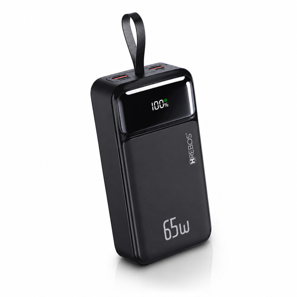 Power Bank PB-958 30000mAh 65W Carregamento Rápido USB-C Type-C PD Digital