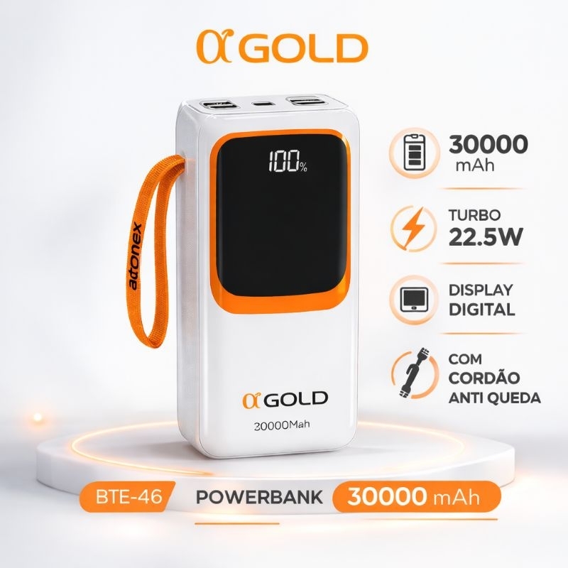 ORIGINAL Power Bank 30000mAh Turbo 22.5W Display Digital