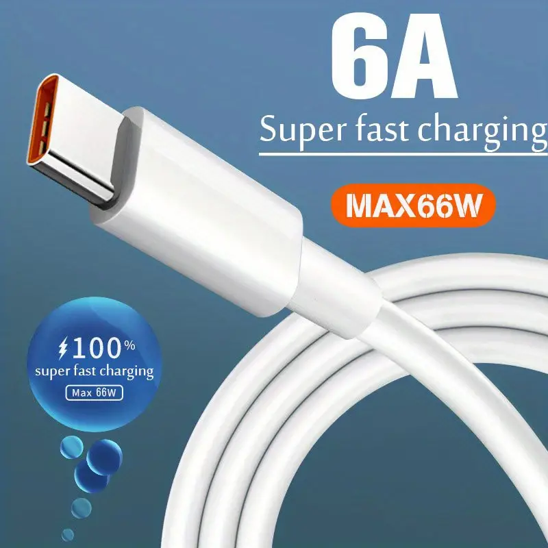 46W 6A Super Fast Charing USB Type C Cabo De Dados Para Carregador De Telefone Android Multimarcas
