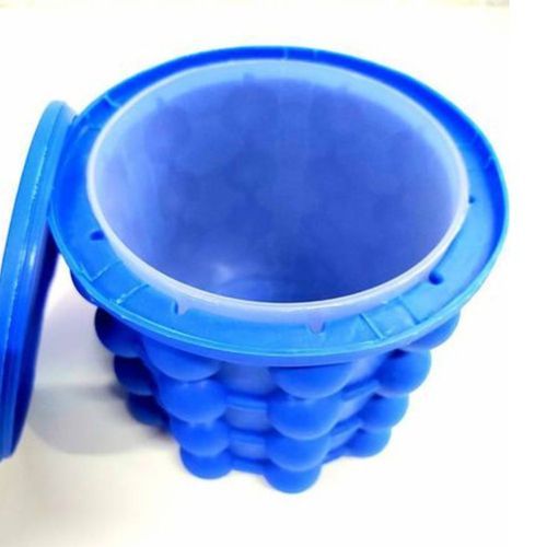 Balde Silicone Termico Resistente Flexible Reutilizavel Conserva Gelo Bebidas
