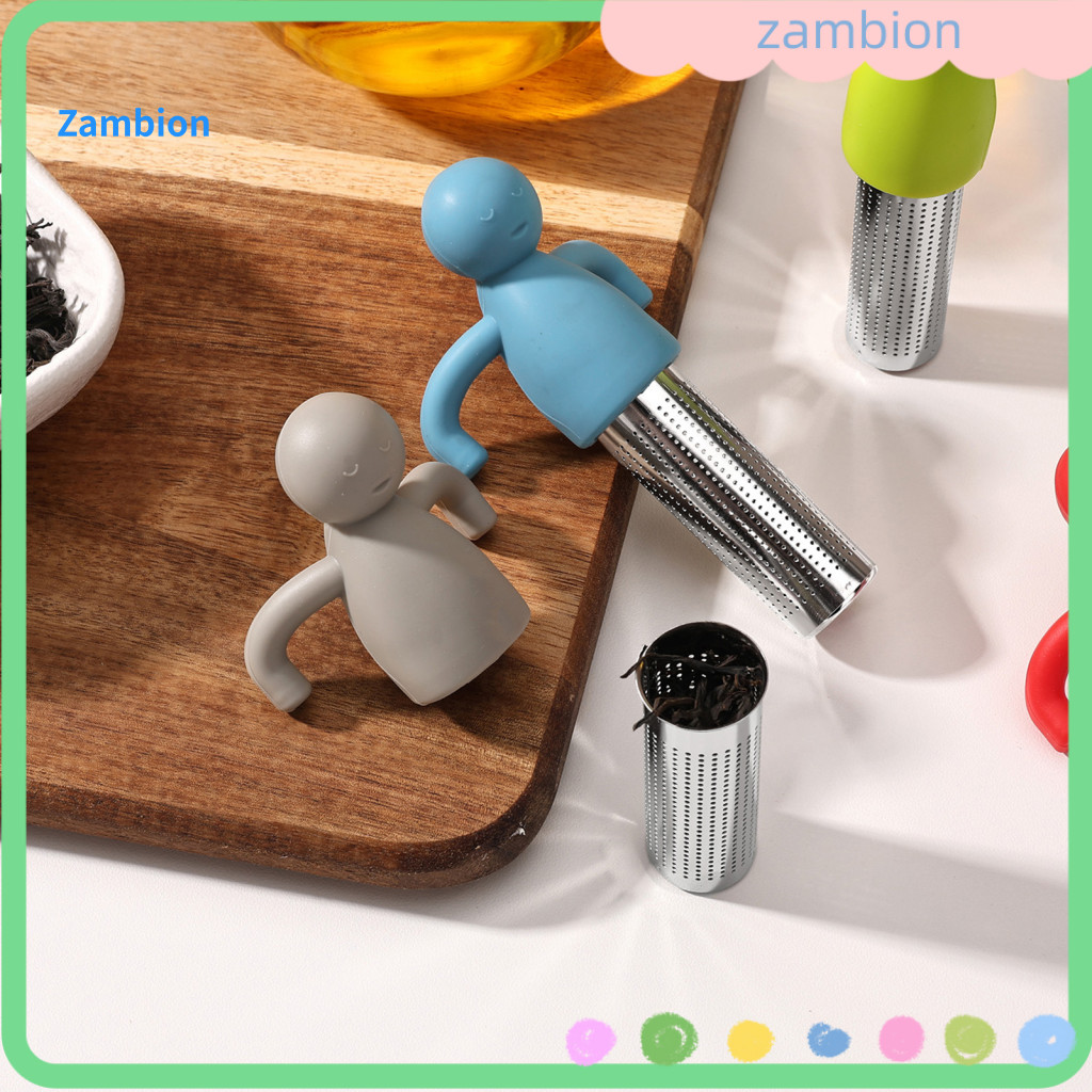 Food Grade Tea Filter Reusable Strainer Flexible Figure-shaped Silicone Infuser – Heat-resistant Loose Leaf Easy-clean
