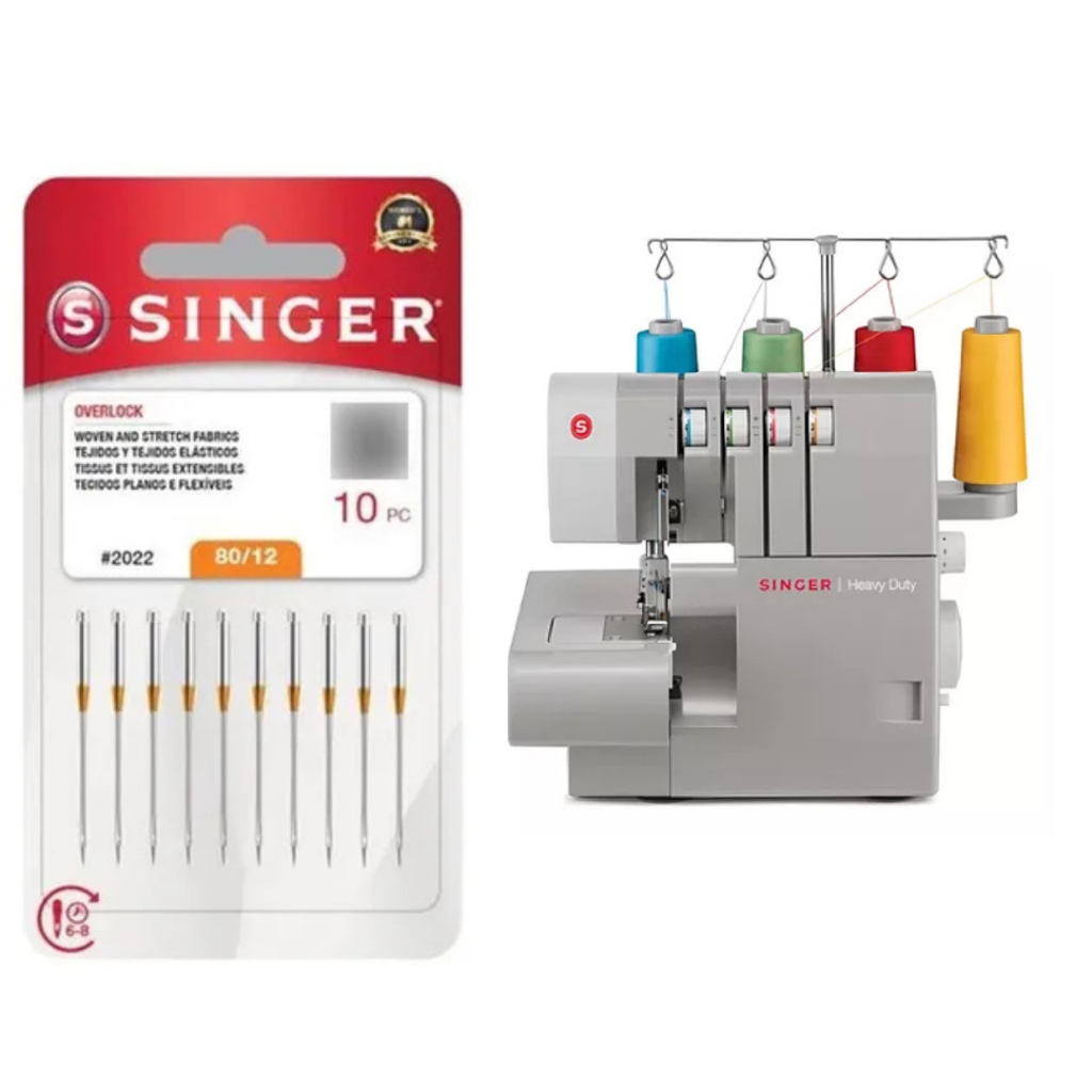 Agulhas 2022 Máquina de costura overlock Singer Overlock S0105 portátil