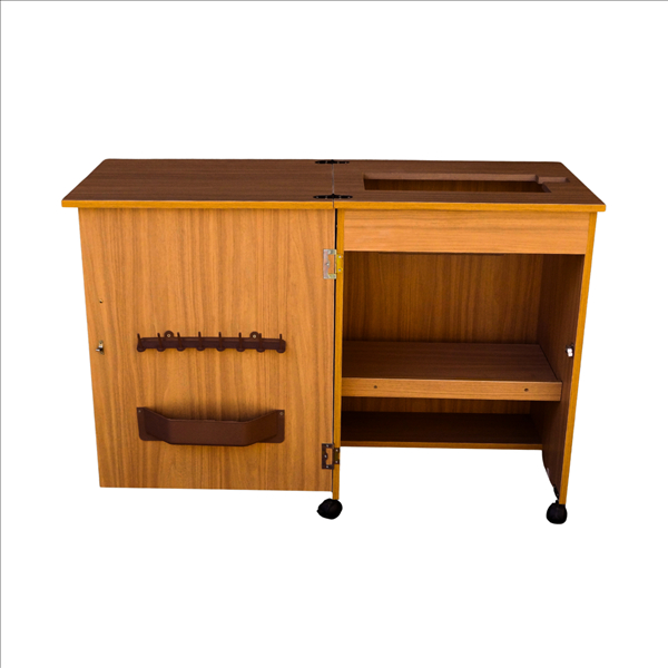 Gabinete Móvel Mesa Para Máquina De Costura Singer Facilita Pro Portátil (Braço Livre) - CEDRO