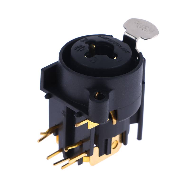 Abongbanghn 1pcbo XLR E Conector Ja De 6.35 Mm , De Chassi De Montagem Em Painel Para Sistema De Microfone/MIC/Áudio/Víd