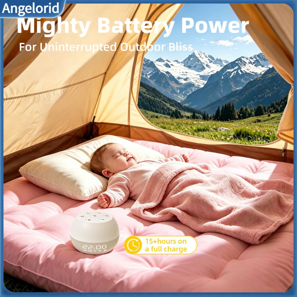 Portable White Noise Machine Relaxing Sound Therapy Sleep for Baby Night Light with 20 Soothing Sounds Timer Auto-off Me