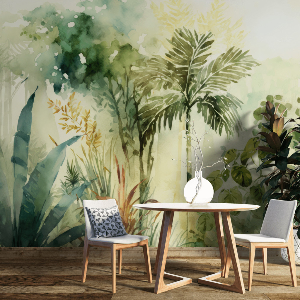 Papel de Parede Linha Studio Decor  Aquarela Tropical