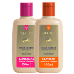 ANEETHUN KIT CREME SILICONE 100ml ANTIDANOS + PROTEÇÃO