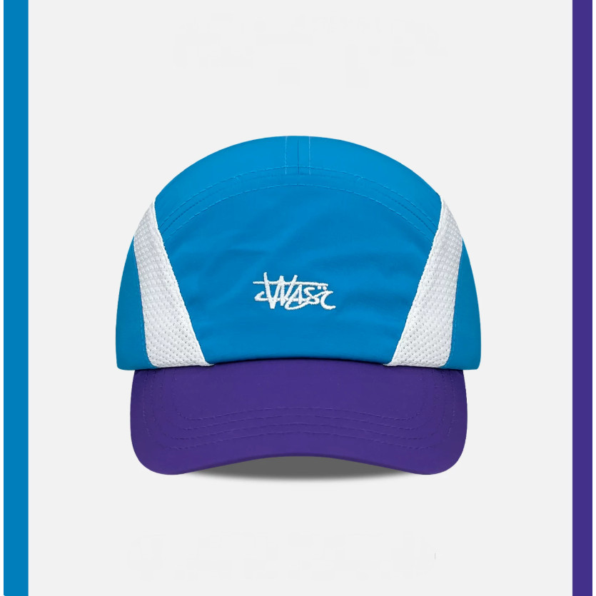 Boné Five Panel Bordado Nylon Malha Moda Praia Corrida Ciclismo Viagem Camping Masculino Feminino Chapéu
