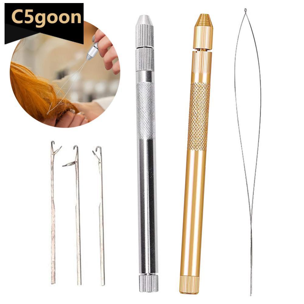 C5GOON 3-Em-1 Liga Gancho Agulha Peruca Fazendo Ferramentas De Extensão De Cabelo Para De Renda Micro Anel Agulhas De Cr