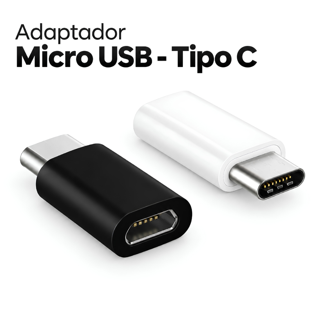 Adaptador Micro USB 2.1 Fêmea Para Type C Celular Mouse Not