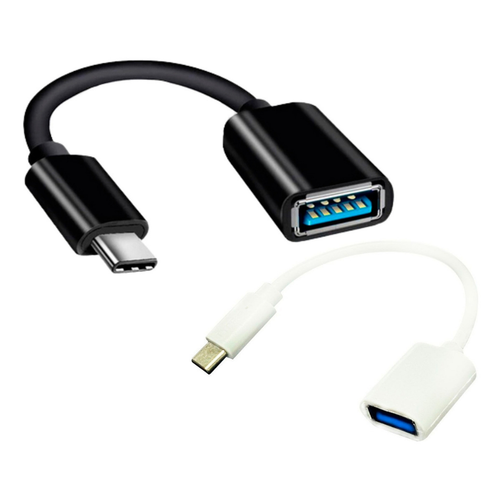 Cabo Adaptador Para Celular Otg Usb 3.0 Fêmea Android Tipo C Ou Micro V8 Preto
