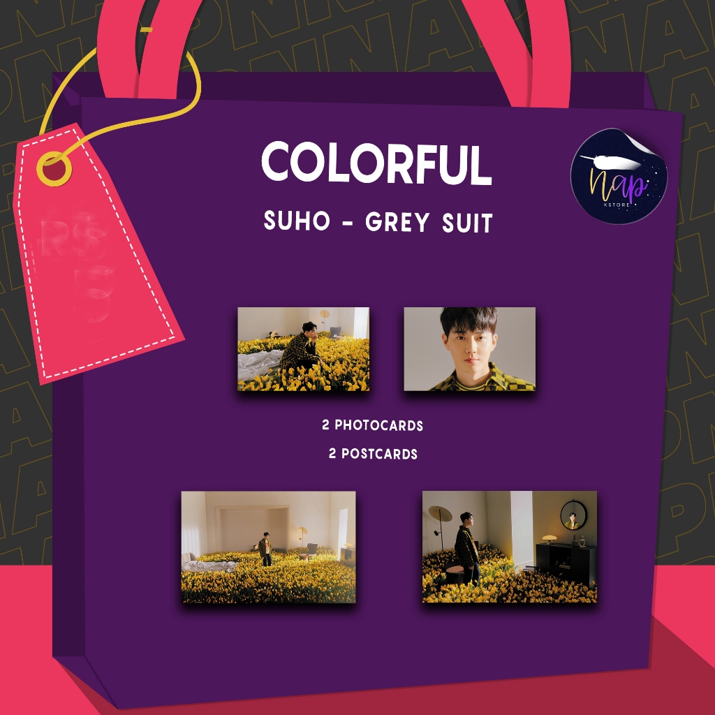 KIT ARTESANAL DE MIMOS EXO SUHO - GREY SUIT / Photocard/Pôster / Postcard