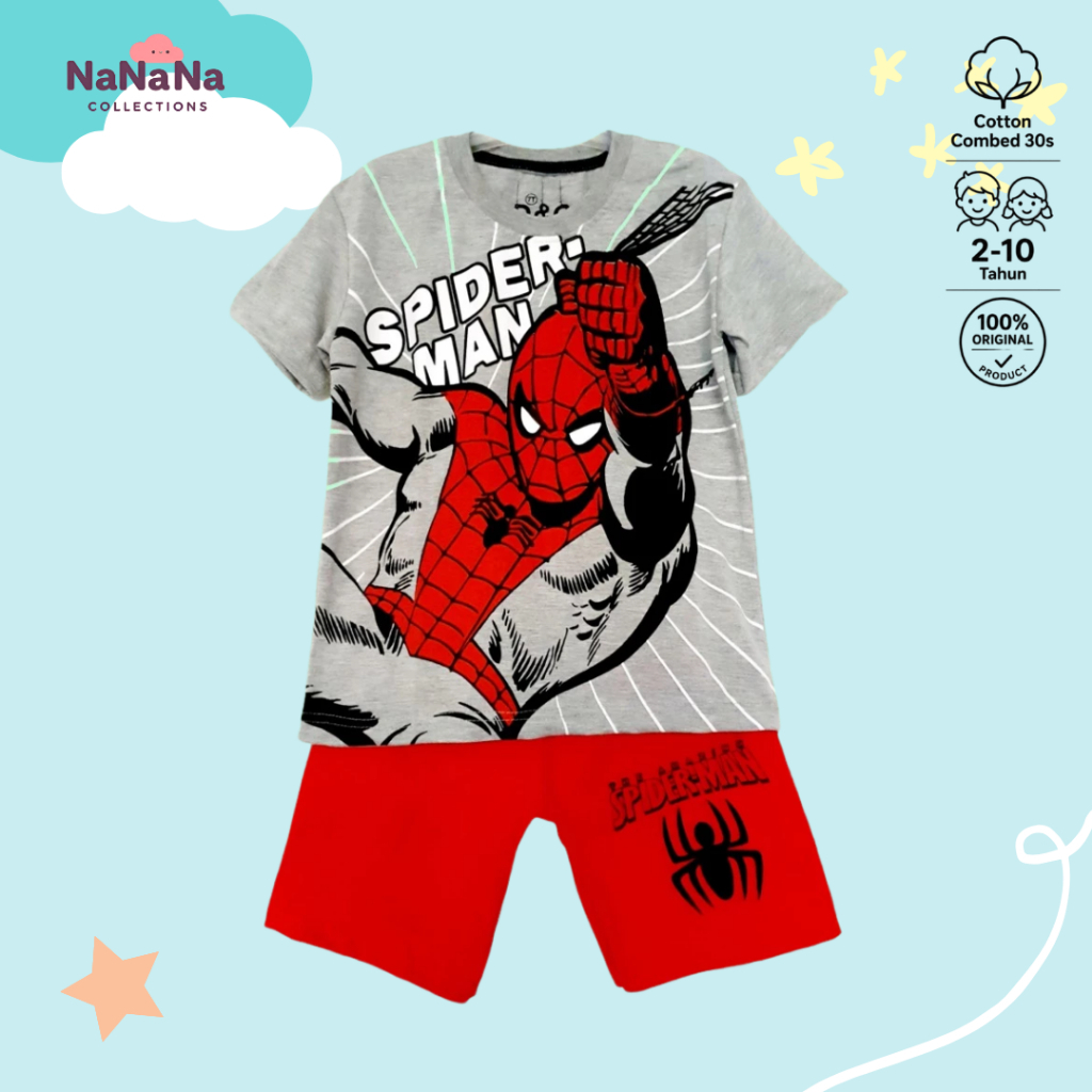 Fato Infantil D & C Spidey Grey De 2 A 10 Anos