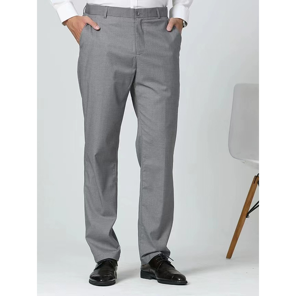 25 Novo Estilo Pronto Estoque Shangjia Volkswagen Smoke Grey Calças Masculinas Versão Coreana Slim-fit Business S