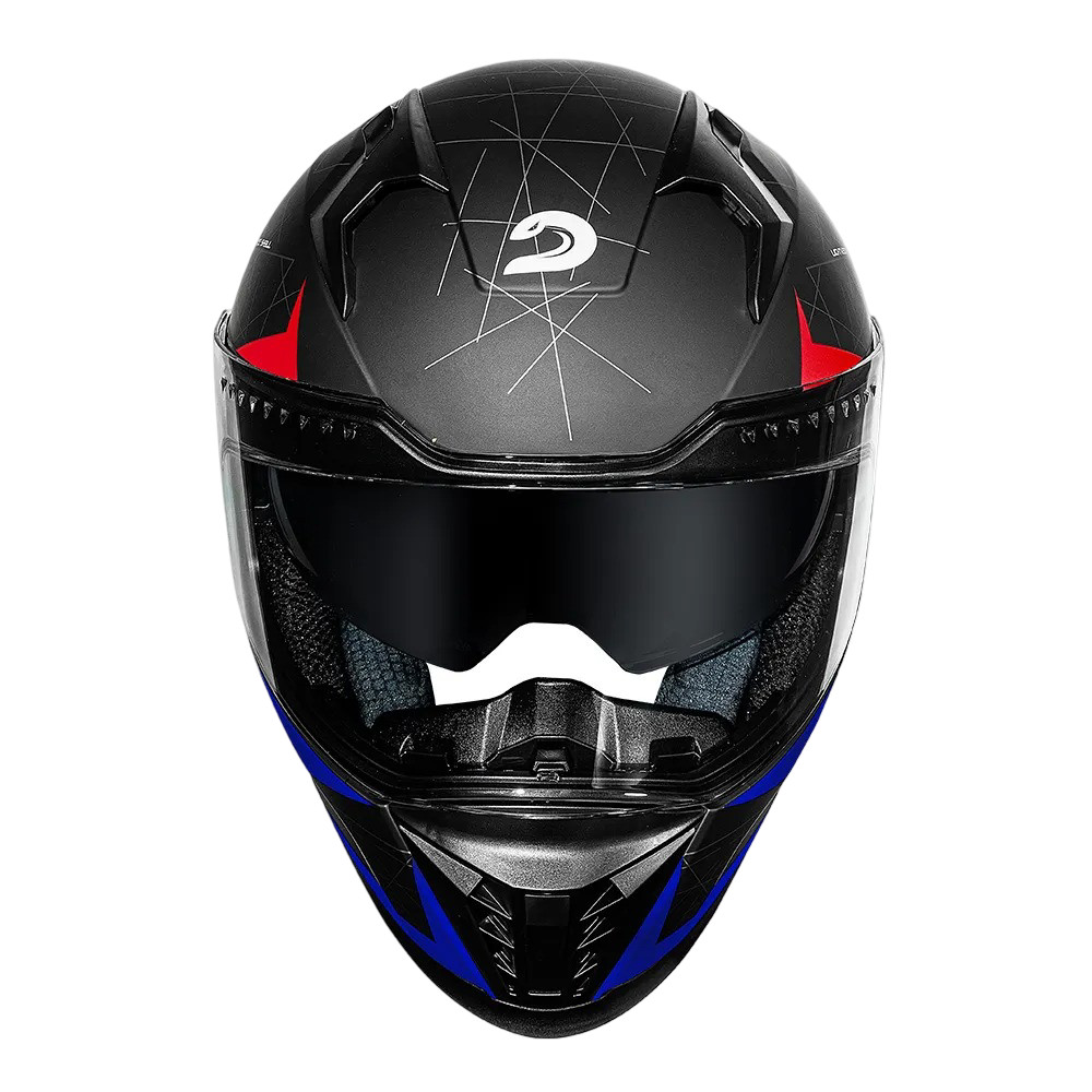 RACE TECH CAPACETE VOLT SET PRETO FOSCO / VERMELHO TAMANHO  60/L
