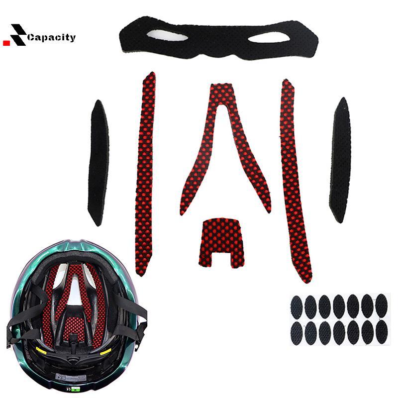 Capacidade 21 Pçs/Set Bicicleta Motocicleta Esporte Esponja Capacete Estofamento Interno Almofadas De Espuma Kits Forro