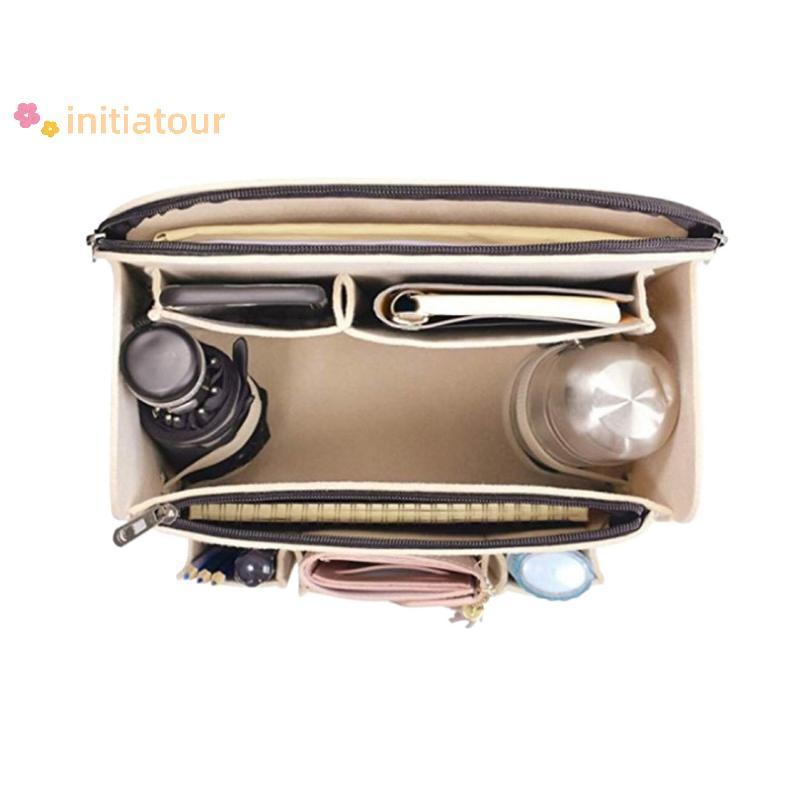 [Init-t] Multi Poet Felt Insert Bag Organizador Forro De Armazenamento Interno Para Bolsa De Fraldas Bapa Mom Travel Use