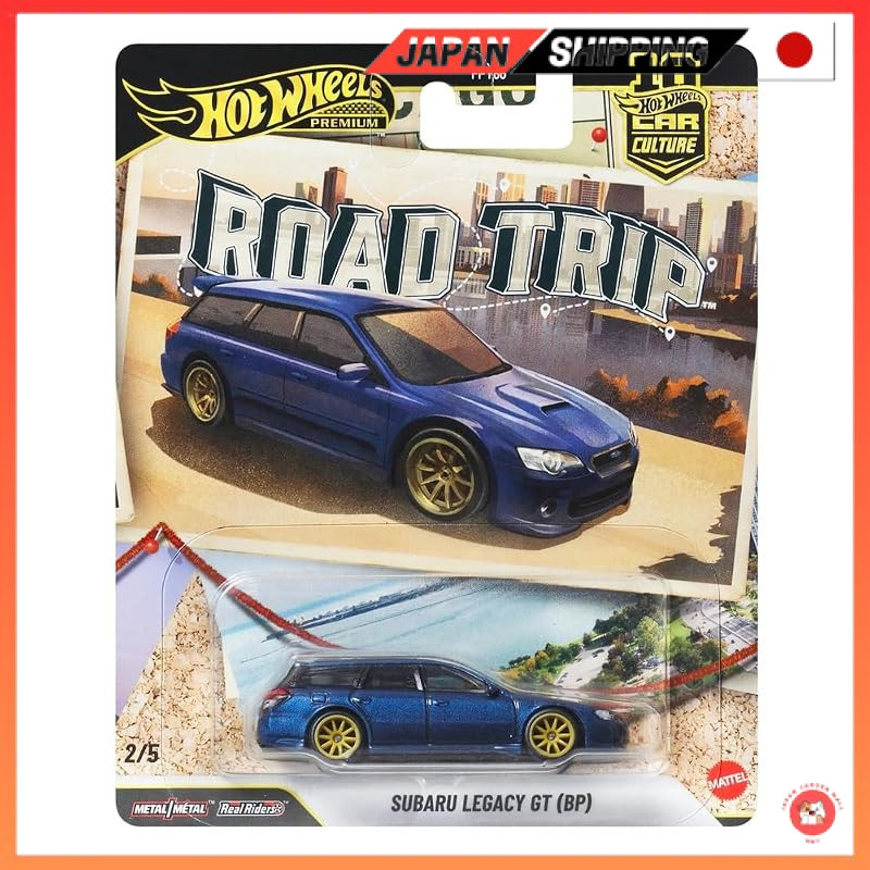 Hot Wheels Car Culture Road Trip Subaru Legacy GT (BP) Miniature Car, for ages 3 and up, JKF07.Direct from JAPAN