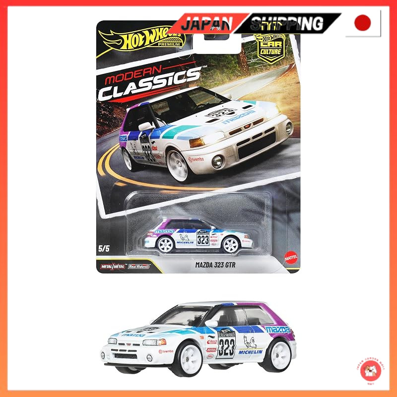 Hot Wheels Car Culture Modern Classics Mazda 323 GTR Vehicle Toy Miniature Car for Ages 3 and Up White JKF17Direct from