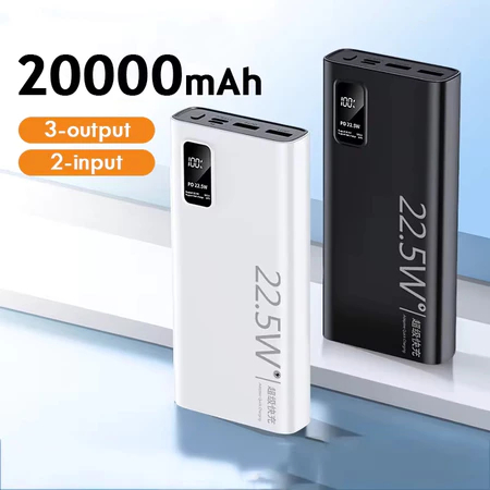 Power Bank 20000mAh Para Roupas Térmicas e Refrigeradas Carregador Portátil USB C Rápido Para Celular iPhone Samsung Xia