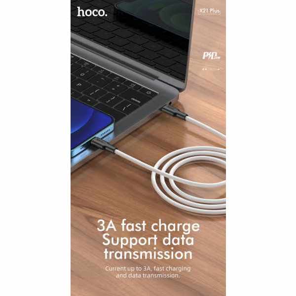 Cabo De Carregamento Rápido Hoco X66 1 M Tipo C , Silicone Macbook, iPhone 13 12Pro Max Mini 11 XS Max