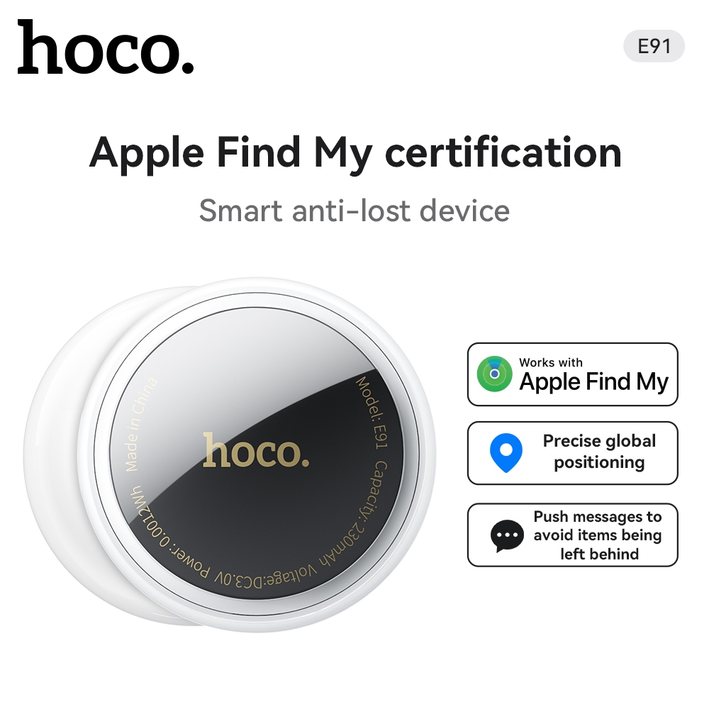 HOCO E91 Posicionamento Inteligente Sem Fio Suporte Para Dispositivo Anti-Perda Encontre Minha Rede Com Capa Protetora L