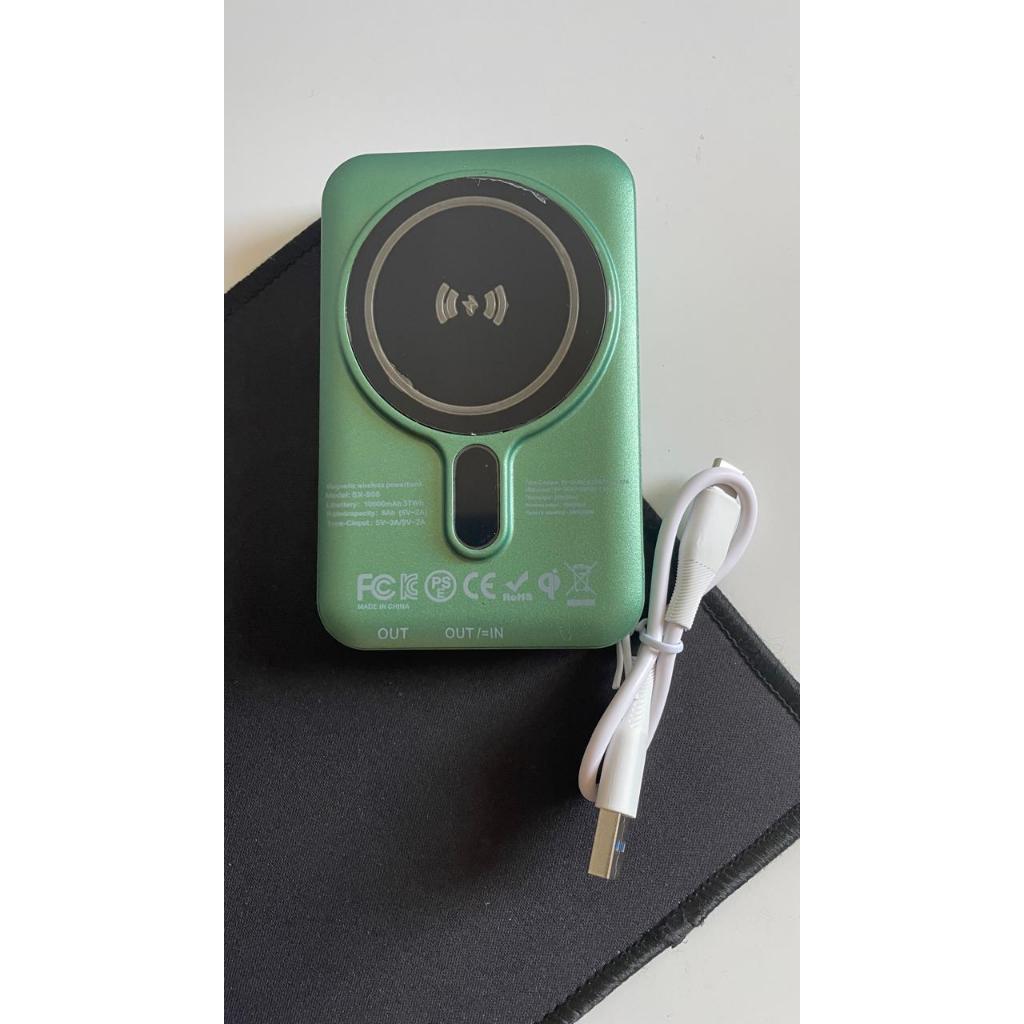 Carregador Portátil Magnético Sem Fio 10000mAh 15W Fast Charge PD 20W