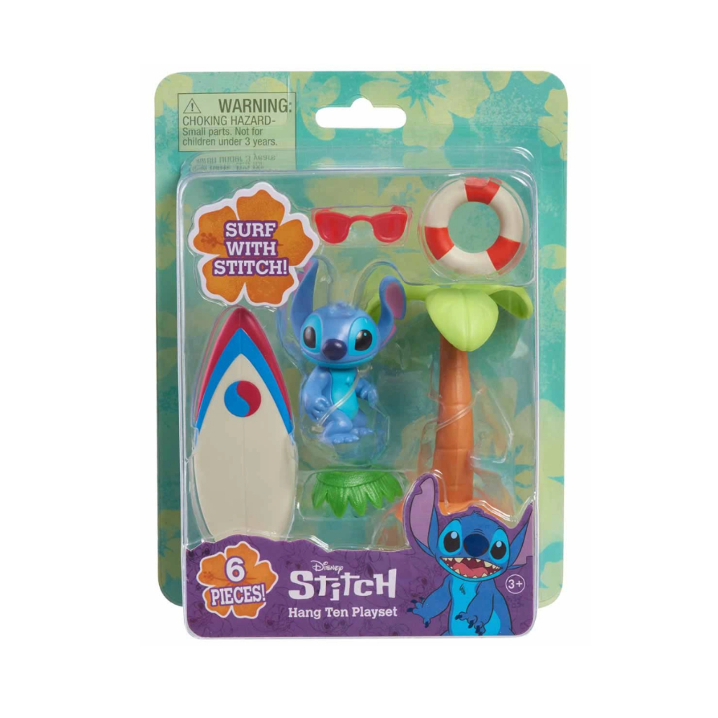 Playset Hang Ten, Boneco Stitch de 5cm e Acessórios - Sunny