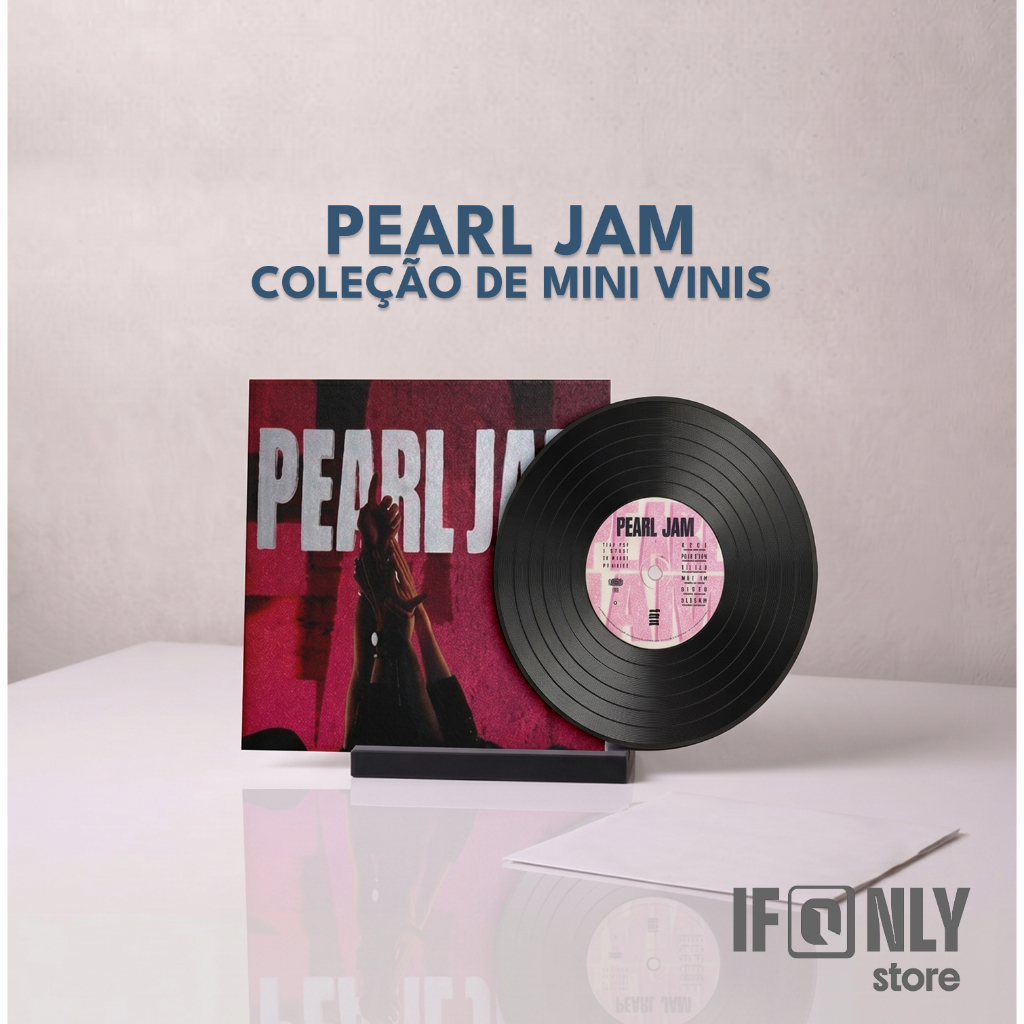 Mini Disco Vinil Pearl Jam - Ten (decorativo e colecionável)