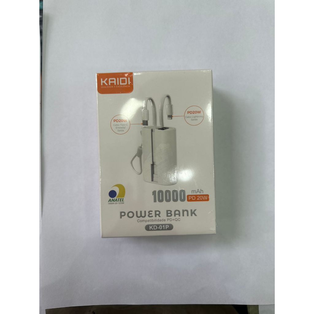 Power Bank 10000mah 20w  Kaidi Kd- 01p