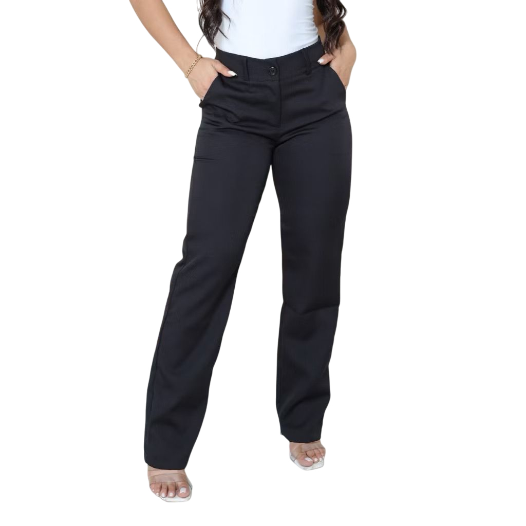 Calça Social Feminina slim preta Two Way