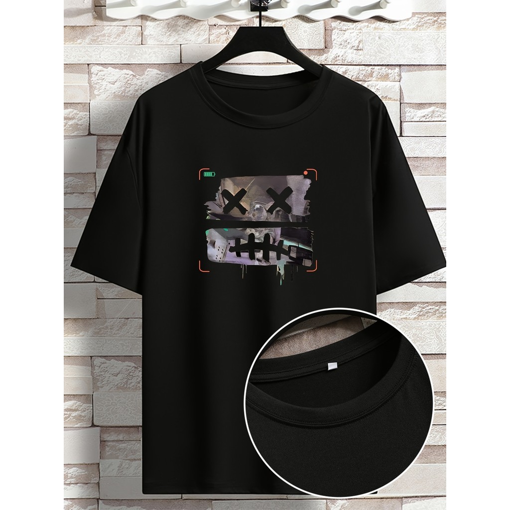 Camiseta 2026 T-shirt Plus Size Print Oversized Breathable Casual Spring Summer Confortável Moderna Estilosa Verão