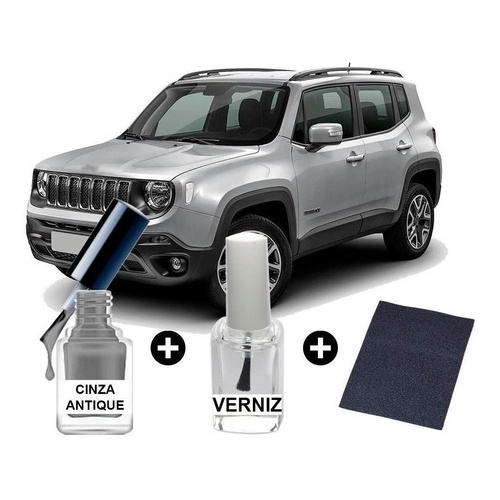 Tinta Tira Risco Automotiva Renegade Antique Cinza