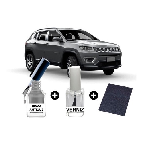 Tinta Tira Risco Automotiva Compass Antique 2019 Cinza 2020