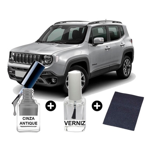 Tinta Tira Risco Automotiva Renegade Cinza Antique