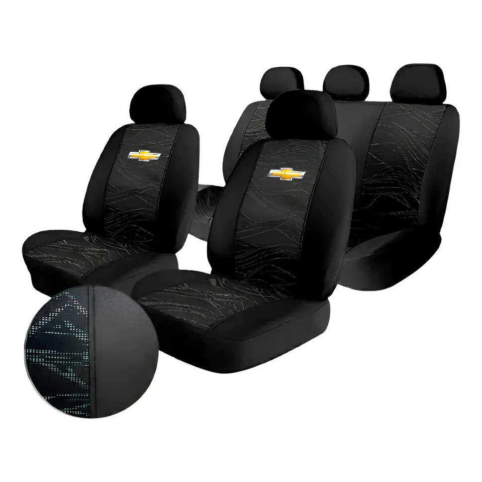 Kit Capas Proteção Para Banco Tecido Grosso Onix 2013 A 2019