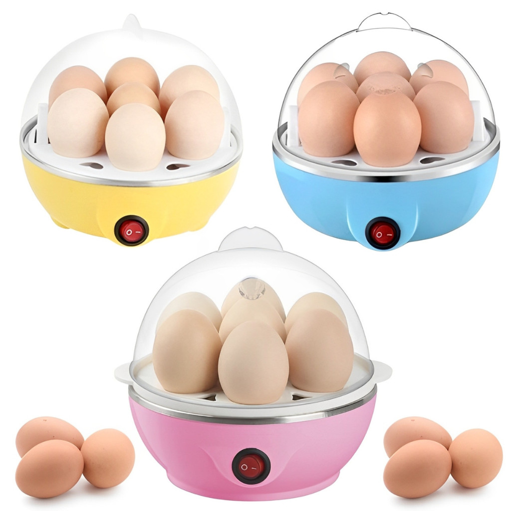 Cozedor de Ovos Elétrico Multifuncional - Egg Cooker 110V (Cor Sortida)