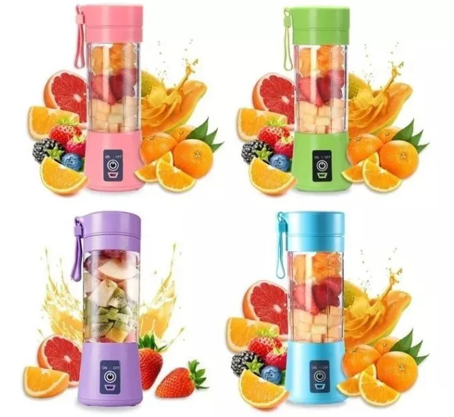 Mini Liquidificador Portátil Recarregável  - Cores Sortidas