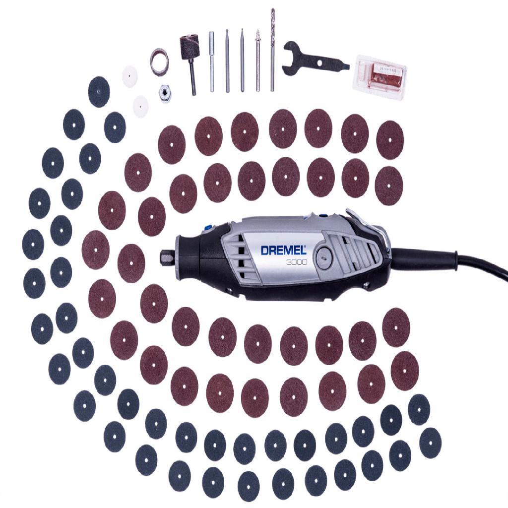 Kit Micro Retífica Profissional Dremel 120w 3000 N/200 Com 200 Acessórios