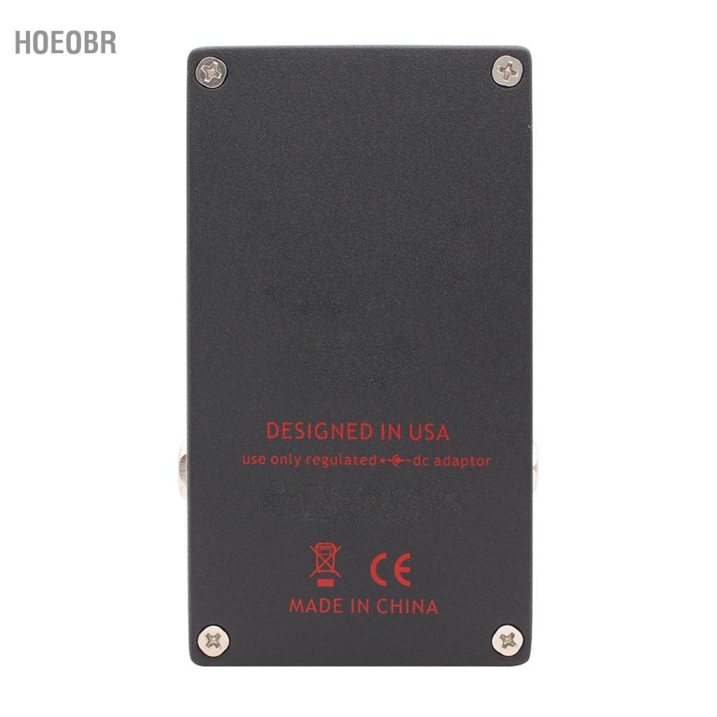 Hoeobr Unidade de efeitos compactos de pedal de overdrive de baixo com JFET CMOS Gain Stage Blend Dry Wet Control Mid