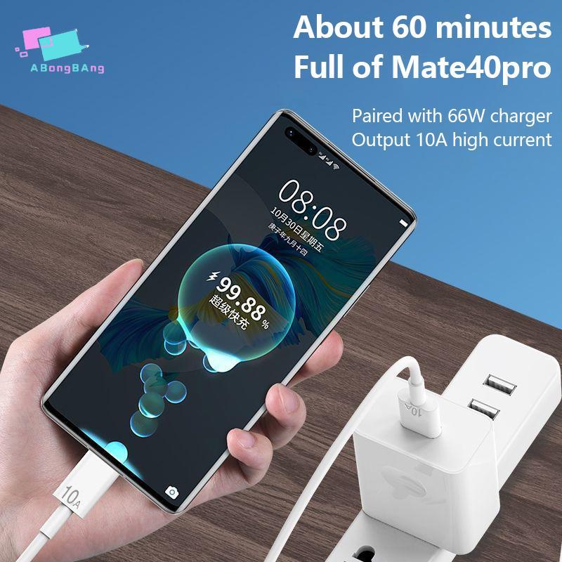Abongbanghn 120W 10A Cabo USB Tipo C Linha De Carregamento Super Rápida Qui Charge Cabos De Dados 1/1.5/2M Agradável