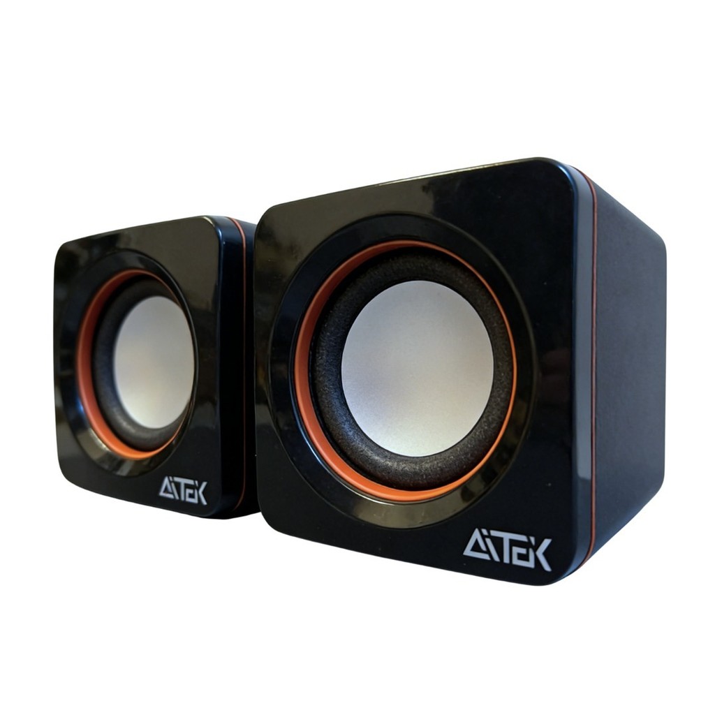 Caixa de Som para Computador Aitek ACS-4511 USB 6W Som Surround 360° para Home Office e Gamer