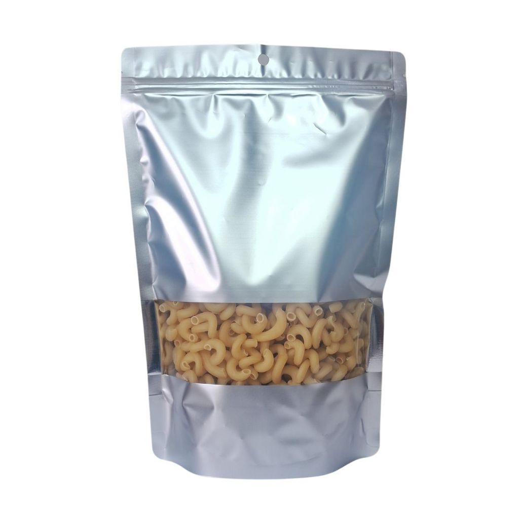 Saco Stand up Pouch Zip Lock Plastico 14x20cm 50un Prata
