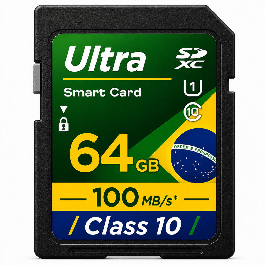 Cartão SD 64GB Original Leitura Rápida para Equipamentos Digitais e Notebook