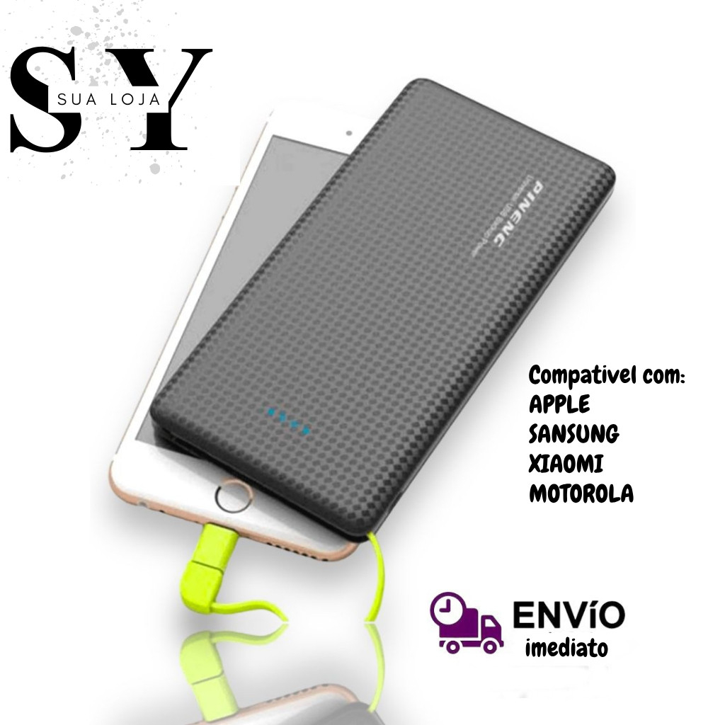 Carregador Portátil Celular 10000mah Bateria Externa POWER BANK
