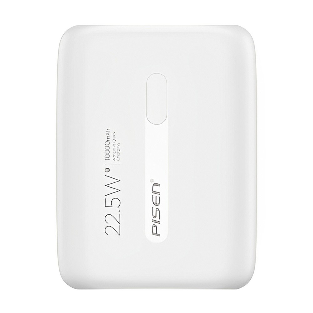 Power Bank 10000Mah Pisen Porta Usb C/A Máx 22.5W Branca