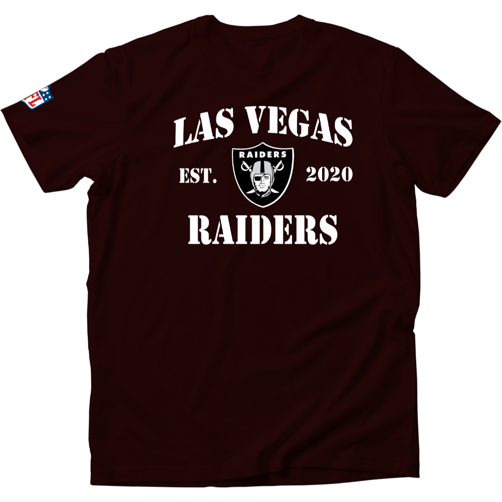 Camiseta Algodão Futebol Americano Las Vegas Raiders
