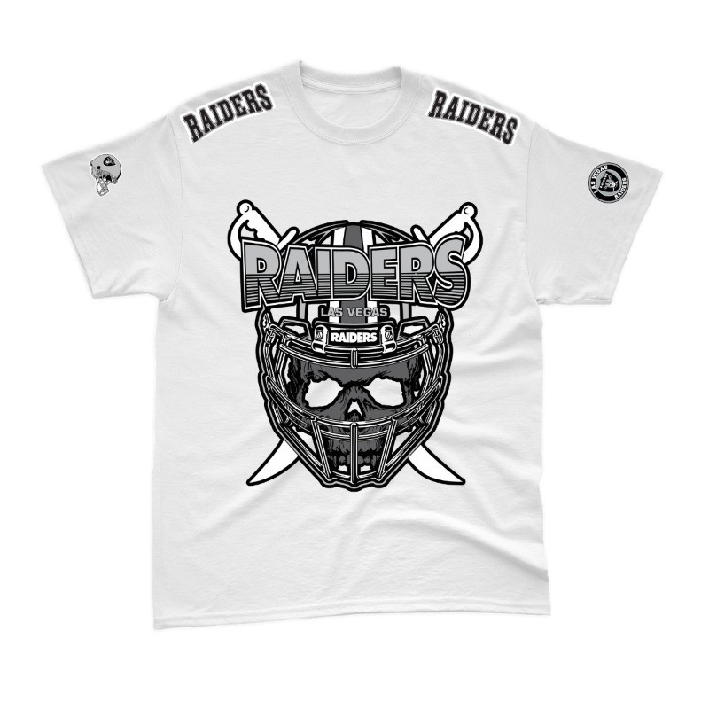 Camiseta Raiders Algodão Lançamento